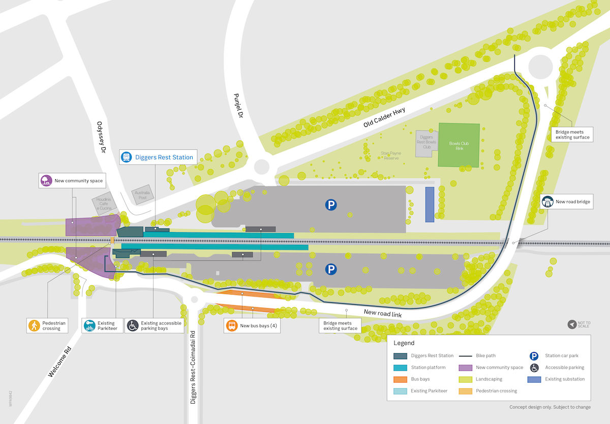 Diggers Rest precinct map