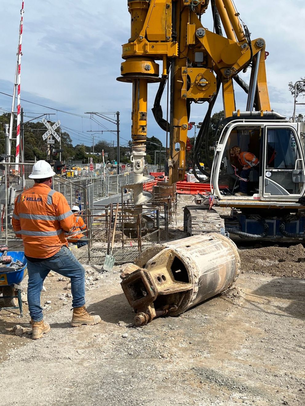 Workers piling at Dublin Road