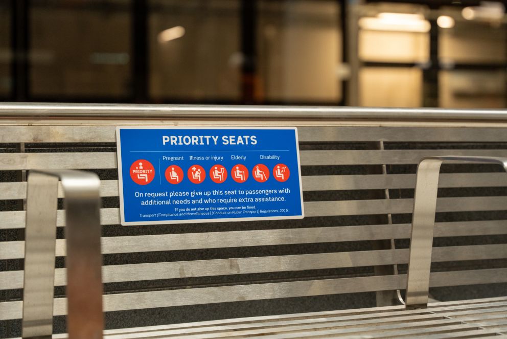 Priority seats on platforms