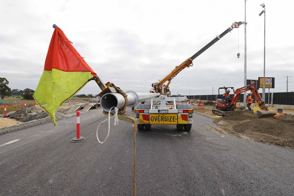 Healesville-Koo Wee Rup Road June 2024 construction image