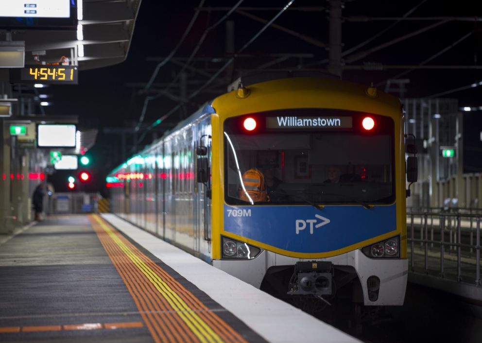 Trains are now travelling on the new rail bridge, over Warrigal and Parkers roads