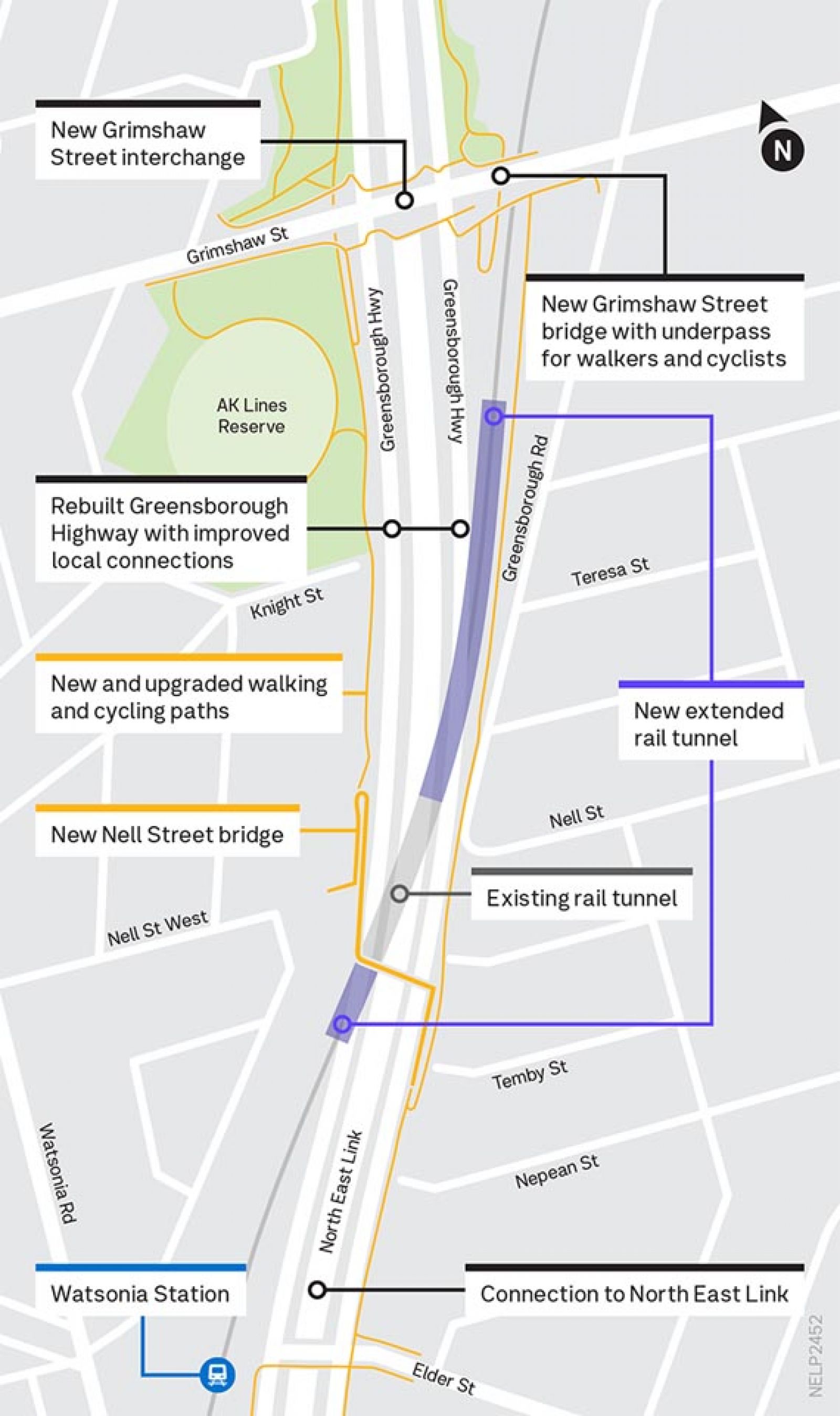 Upgrading the Hurstbridge Line Map A