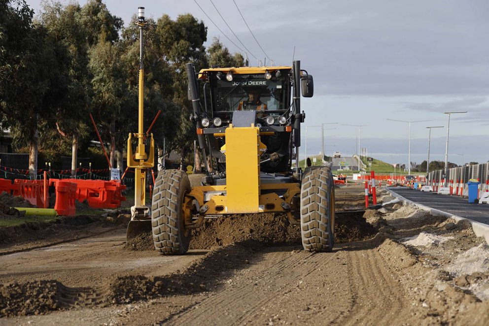 August 2024- Earthworks in progress to build the new lanes on McGregor Road