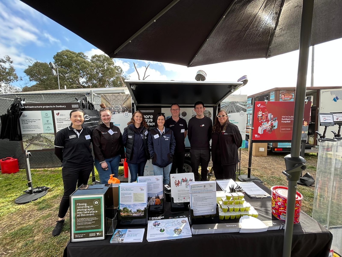 Victoria's Big Build project teams at the Sunbury Show in October