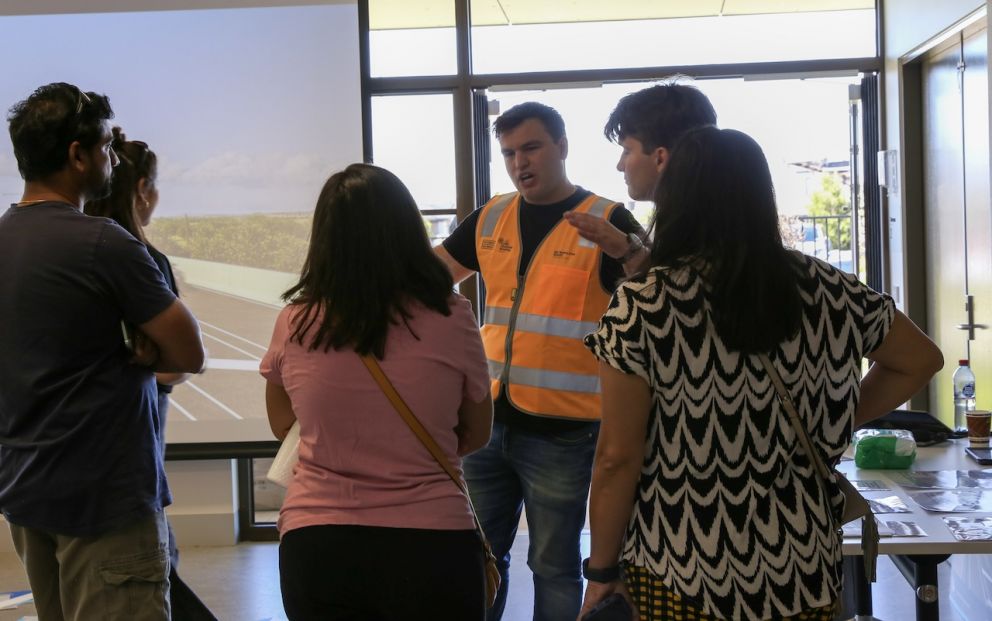 Attendees at the Building Blocks event learned about the Hopkins Road level crossing removal