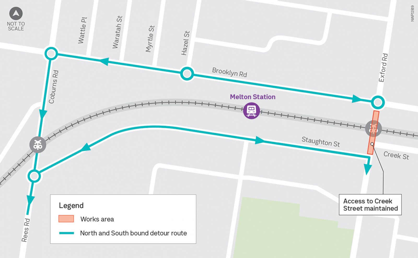 Exford Road Closure Detour Map June