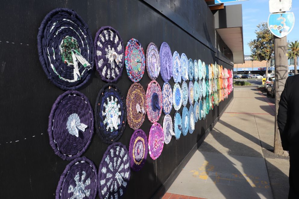 Mordi Weavers bring some craft and colour to our site office