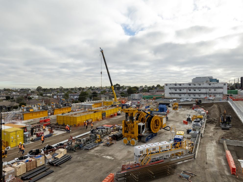 Construction underway in Clayton