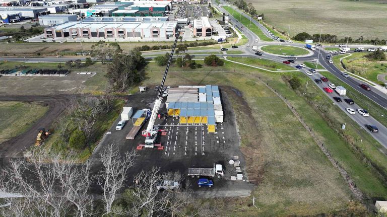 Thompsons and Berwick-Cranbourne Road Intersection Upgrade site compound