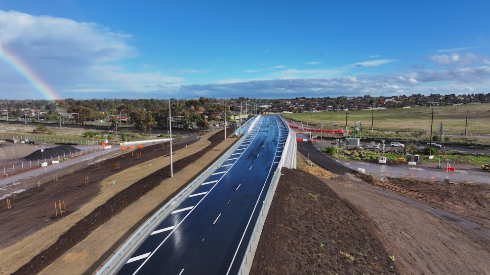 The new Calder Park rive bridge is officially open to vehicles