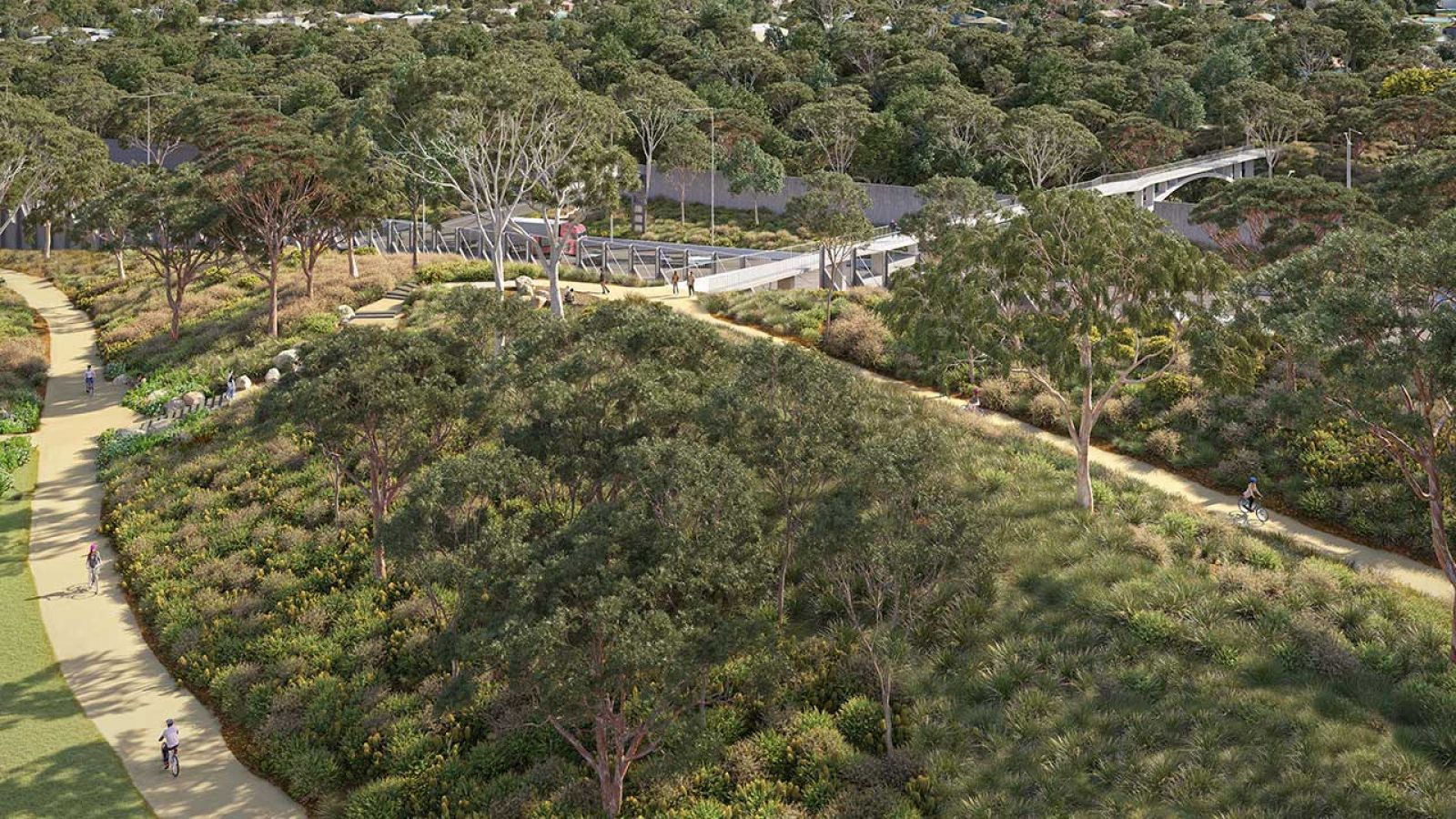 Artist's impression of Cabena Street bridge Nunawading