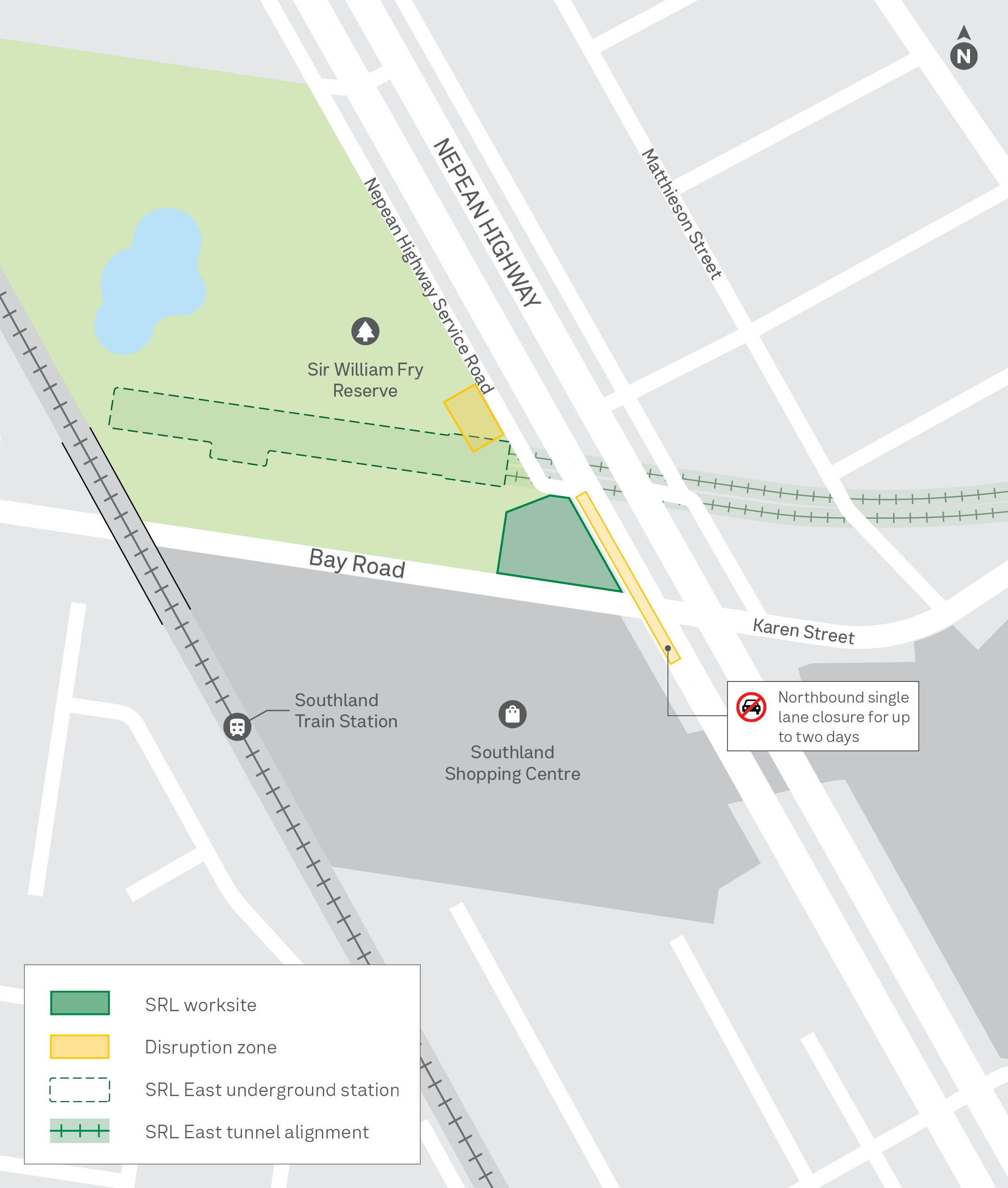 Cheltenham October works map