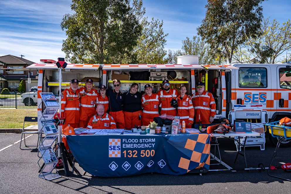 The Brimbank branch of the SES showed their support