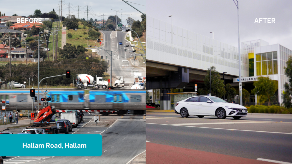 Hallam Raod, Hallam before and after