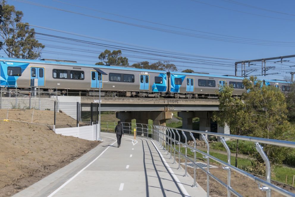 New shared use path at Webster Street