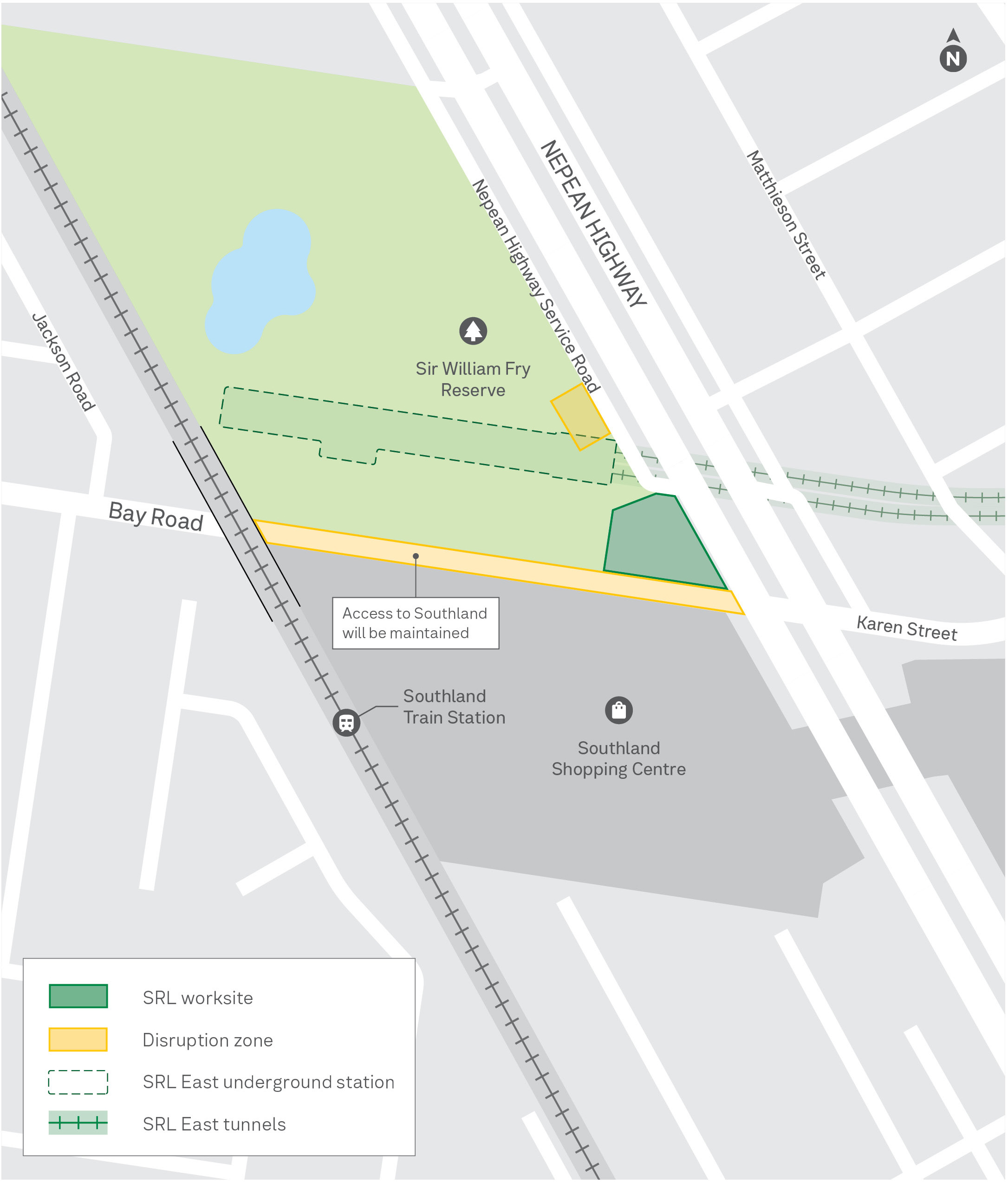 Cheltenham November works map