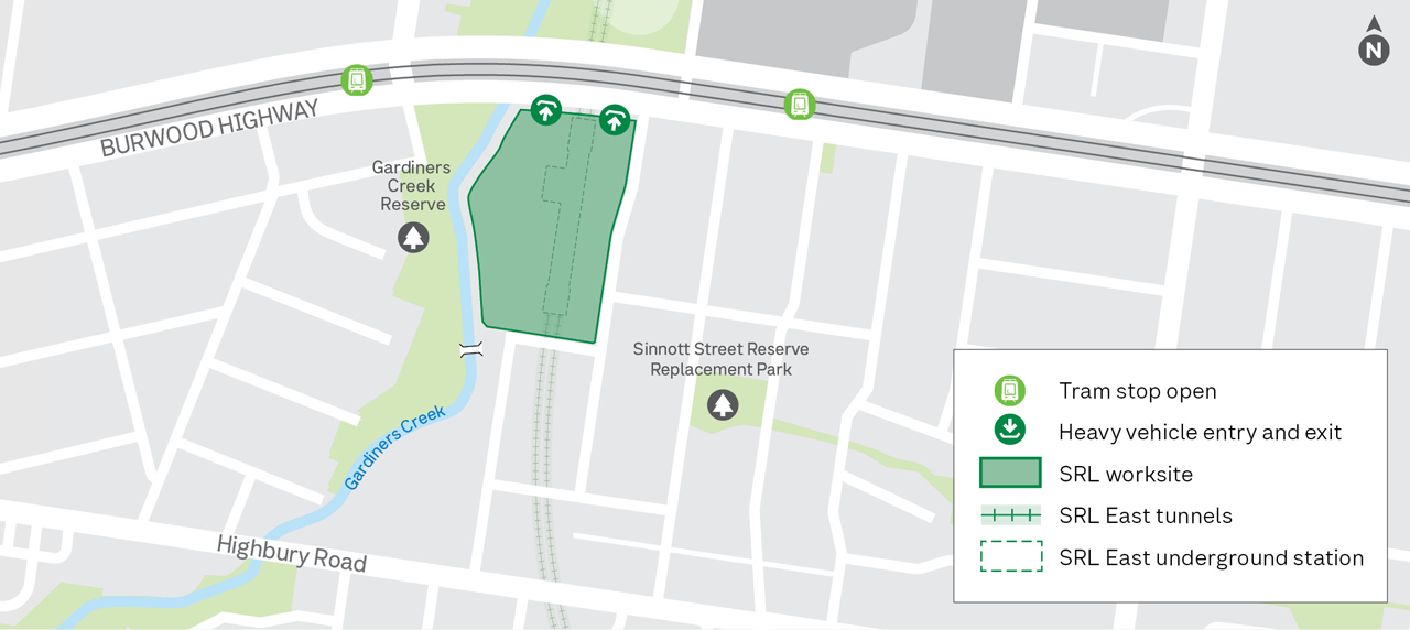 SRL Burwwod December January works map