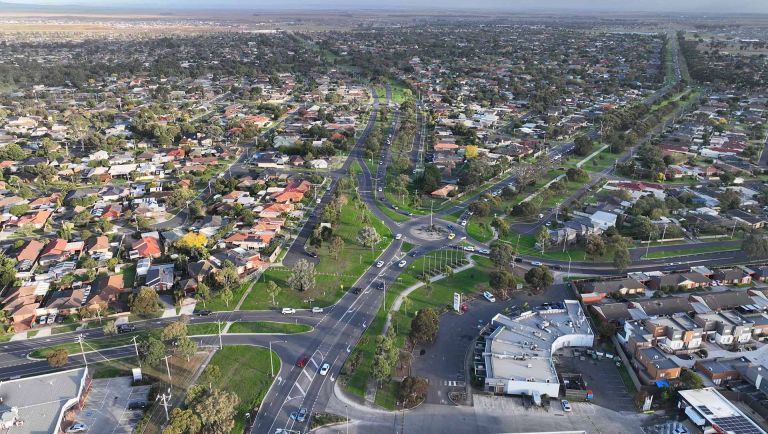 Ballan Road aerial view