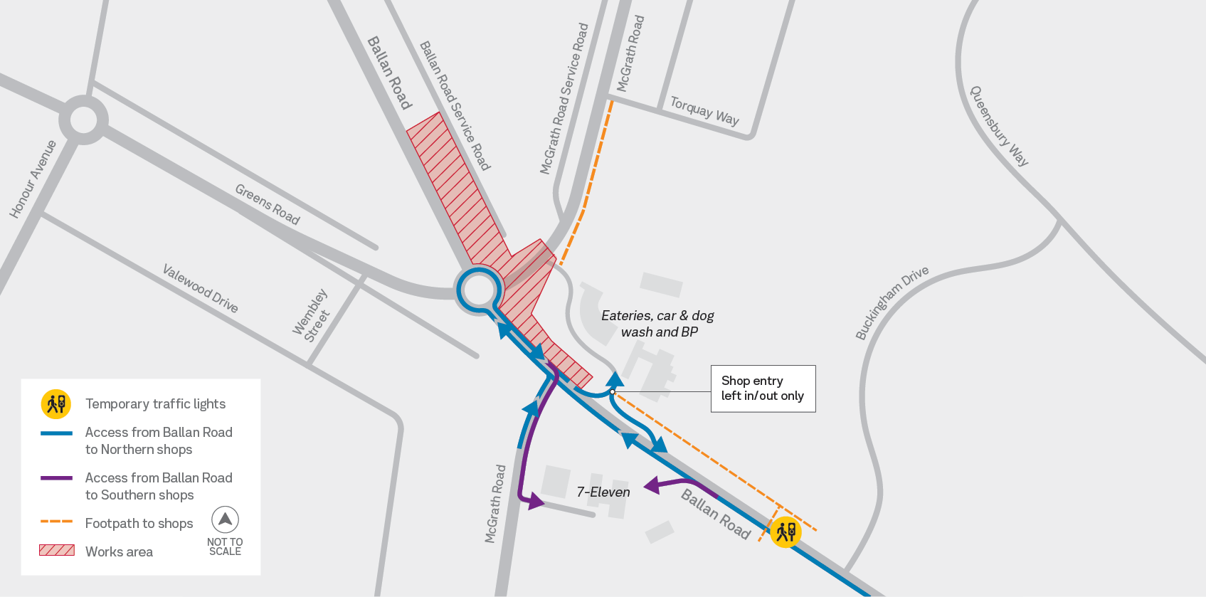 Ballan business access map