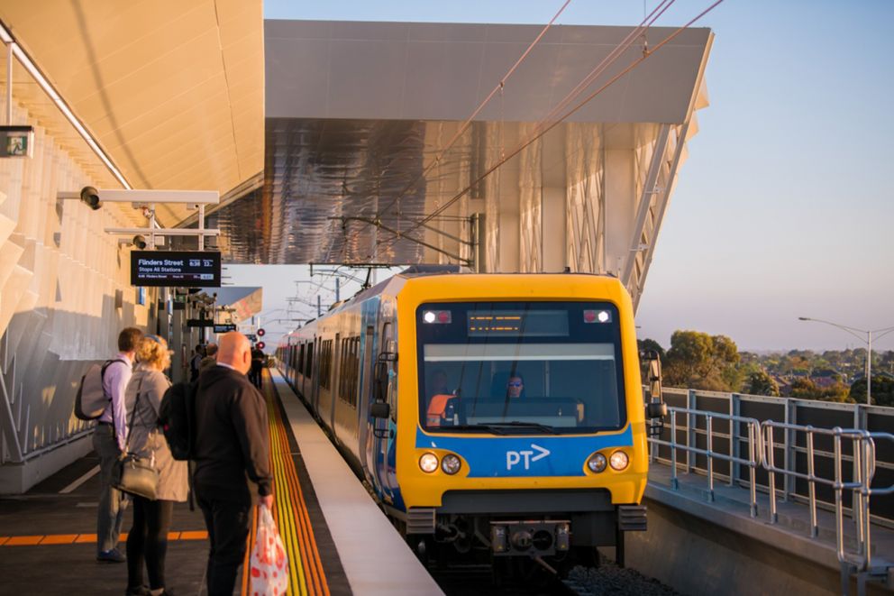 Reservoir Station train arriving