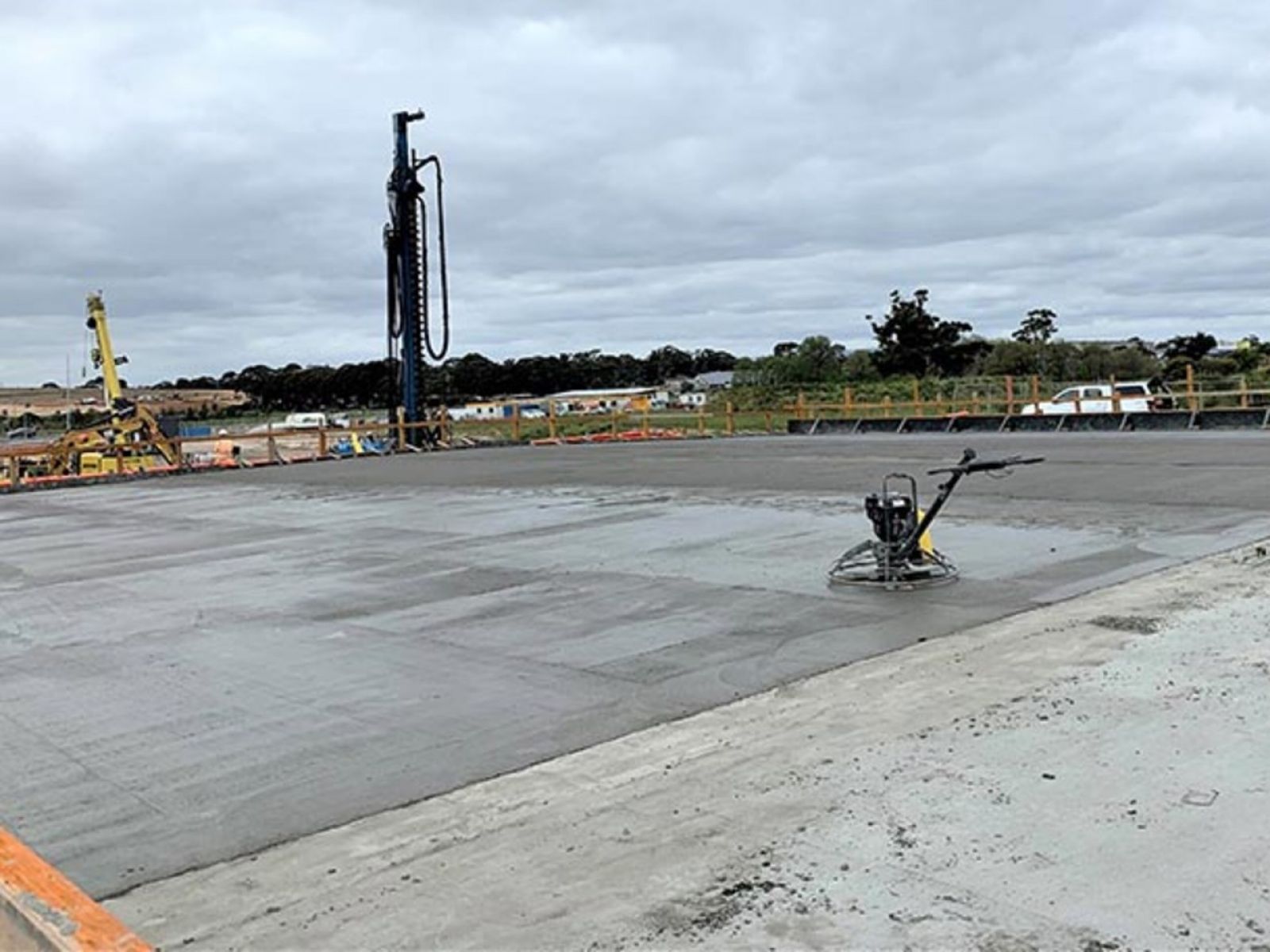 landfill structure concrete pour