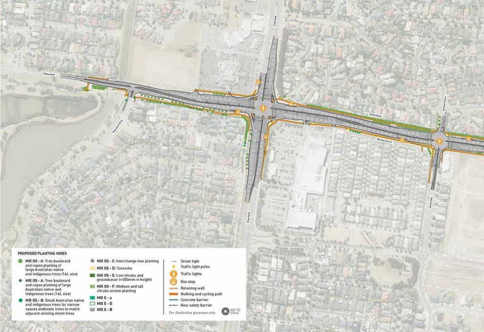 O'Shea Road roll plot map