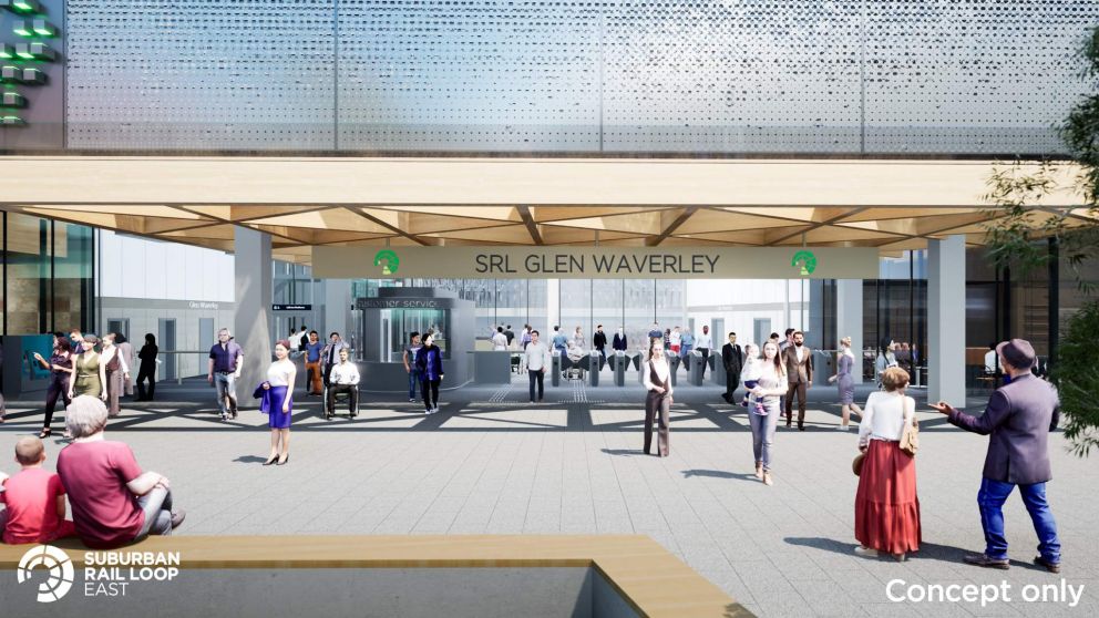 Concept design of Glen Waverley SRL Station