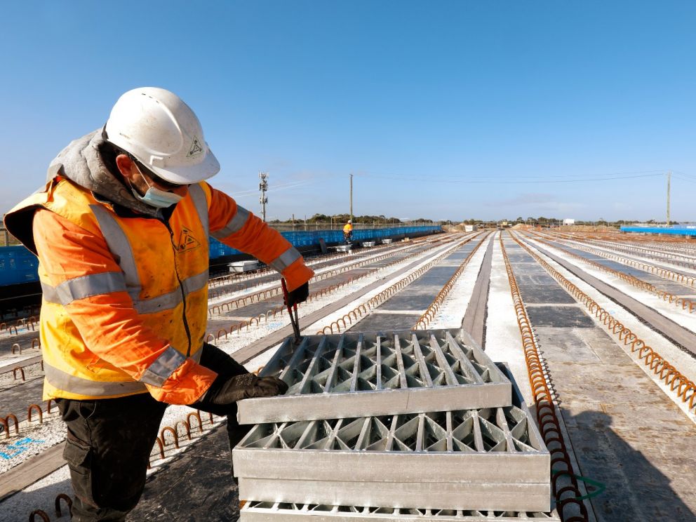 Drainage works at the Springvale Road bridge