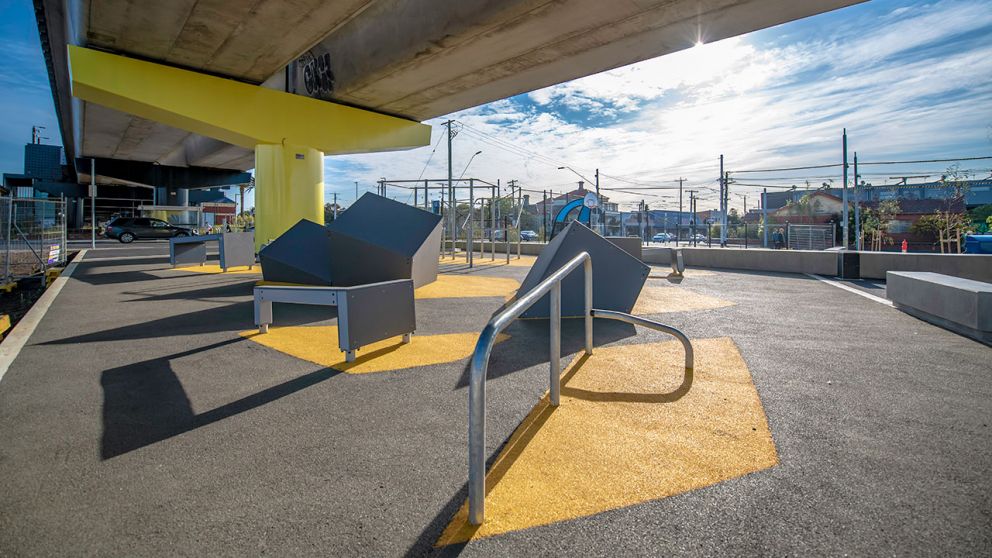 The new Moreland station open space