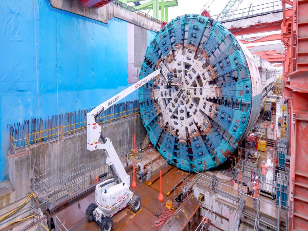 Commissioning of TBM Bella in action