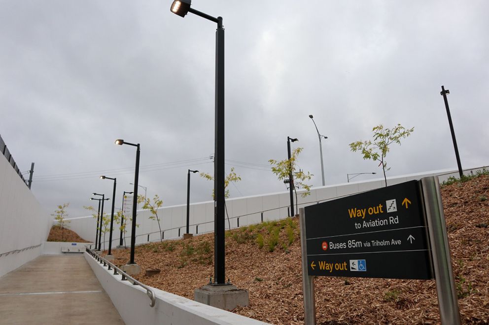 New ramps, lighting and landscaping at Aircraft Station