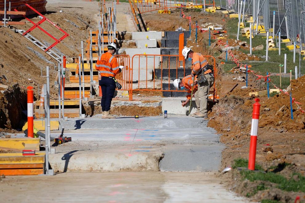 Retaining wall construction