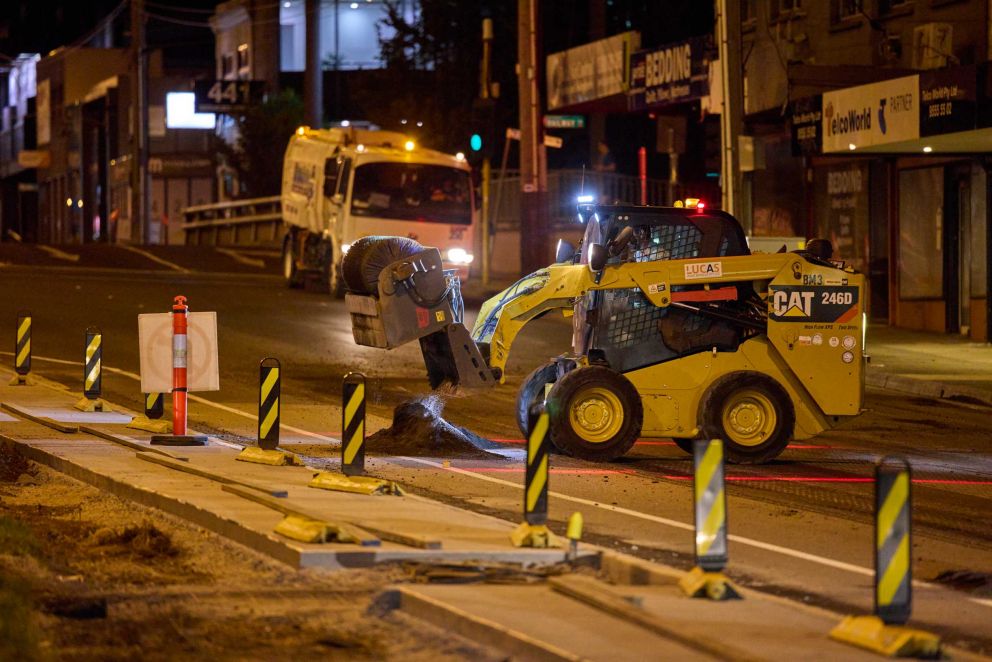 Taylor Street and Jasper Road Construction Image - February 2022