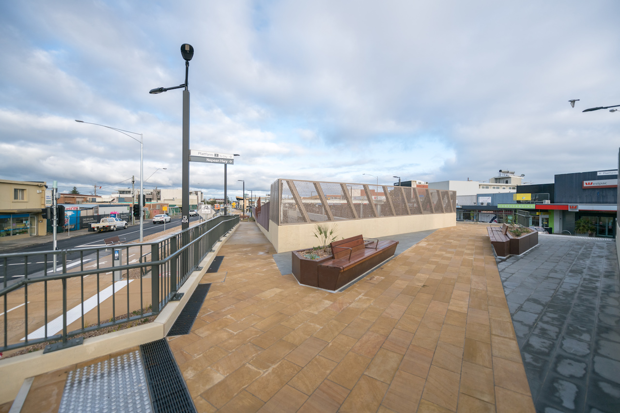 The newly opened Chelsea pedestrian bridge