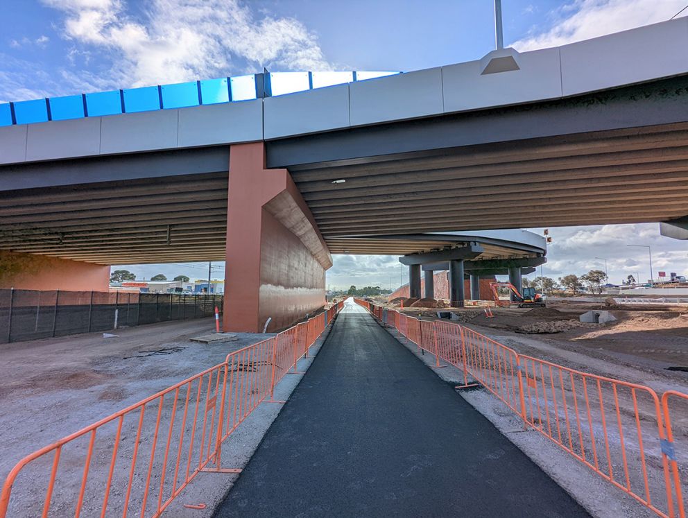 We asphalted a 700m section of the Federation Trail which is now open for use, it connects all the way from Werribee to Altona North