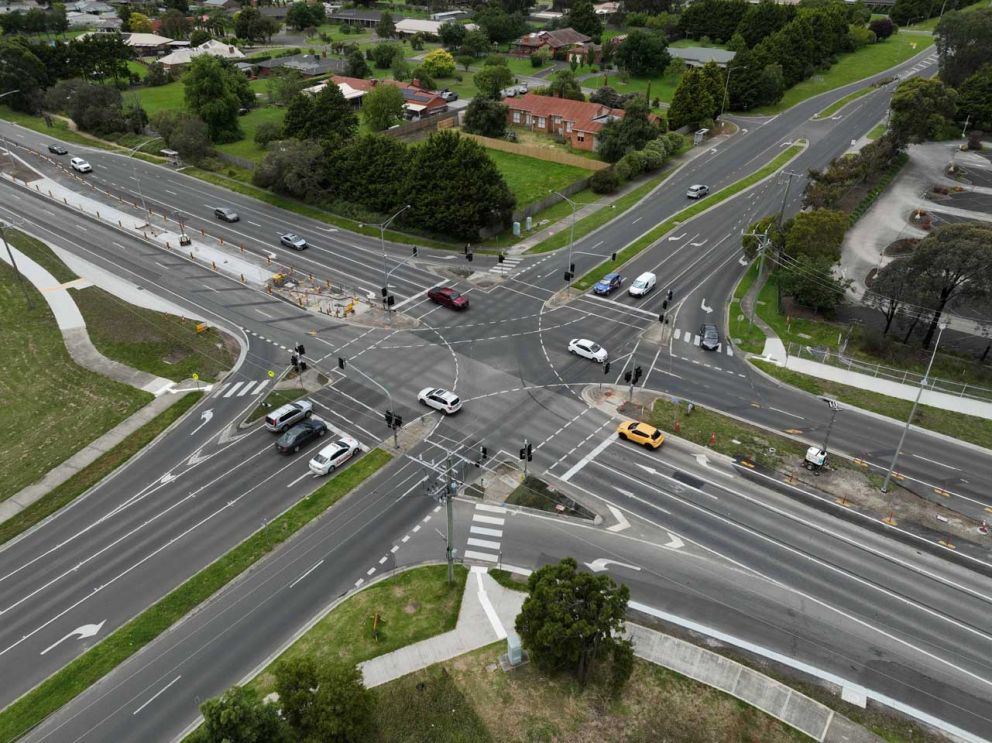 Barriers at the Ernst Wanke Road intersection were removed in December in preparation for final upgrade works