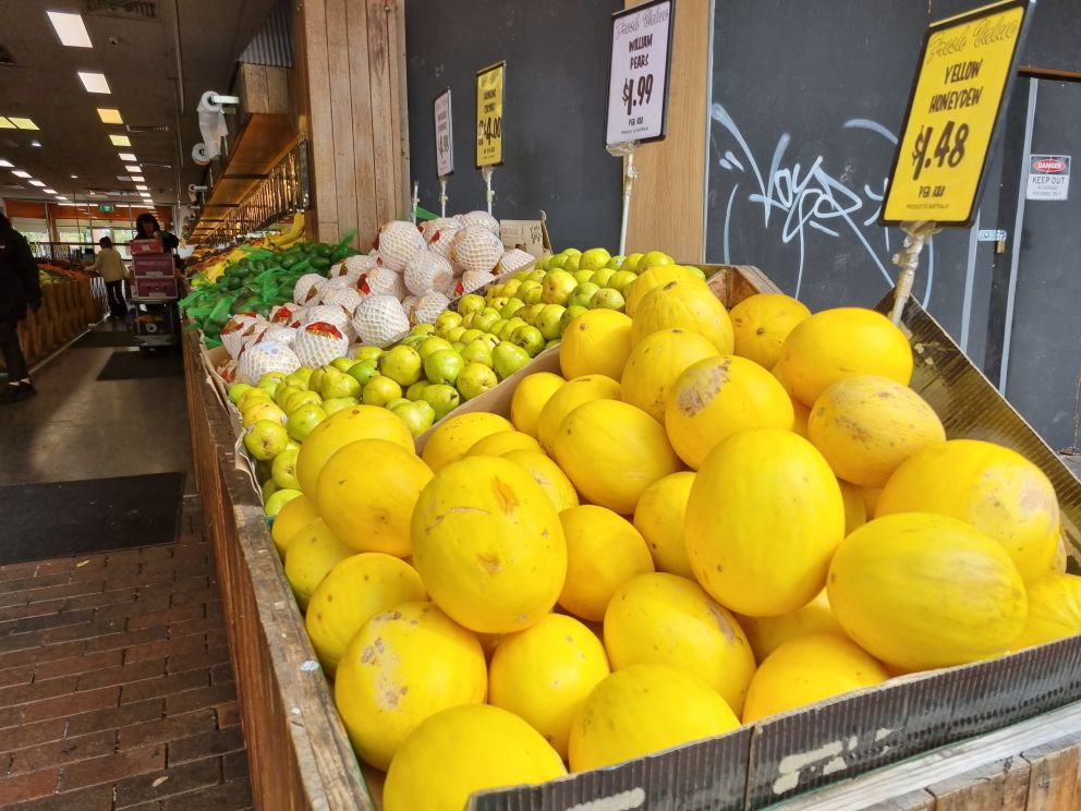 Lemons on display at a Clayton Green grocer 