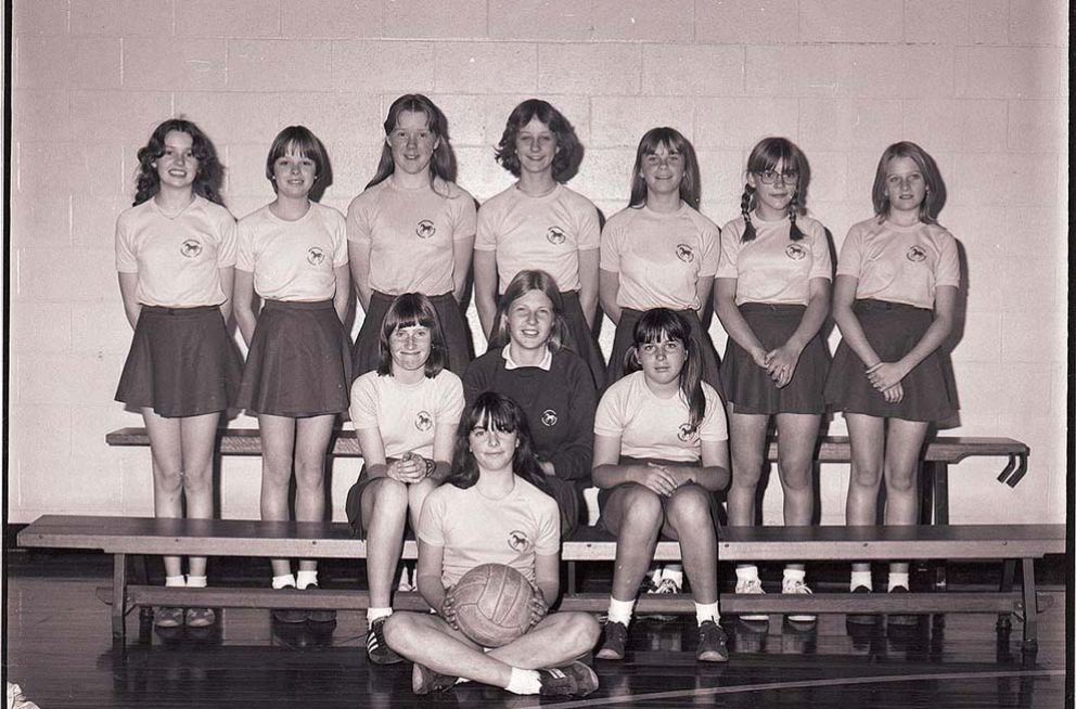 Girls school basketball team - Box Hill Girls Technical School