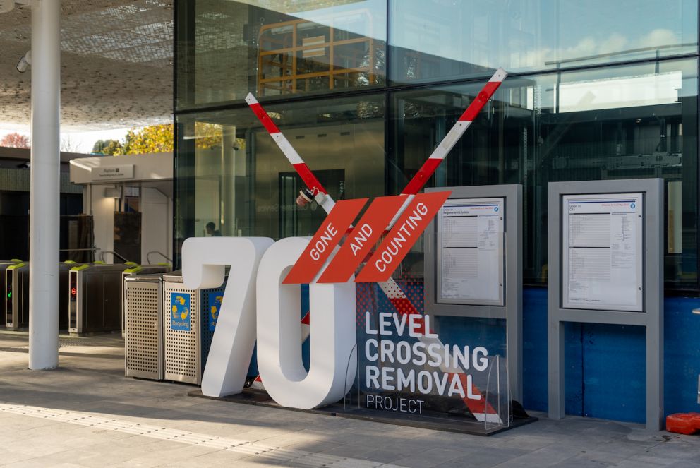 70 level crossings removed and counting!