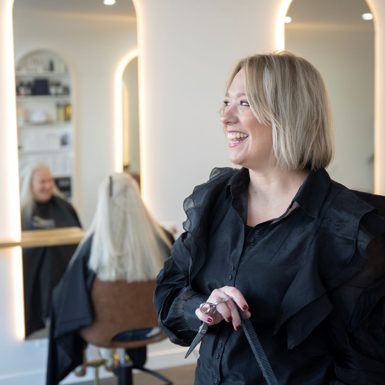 Andrea, owner of Holland and Co Hair, Spotswood