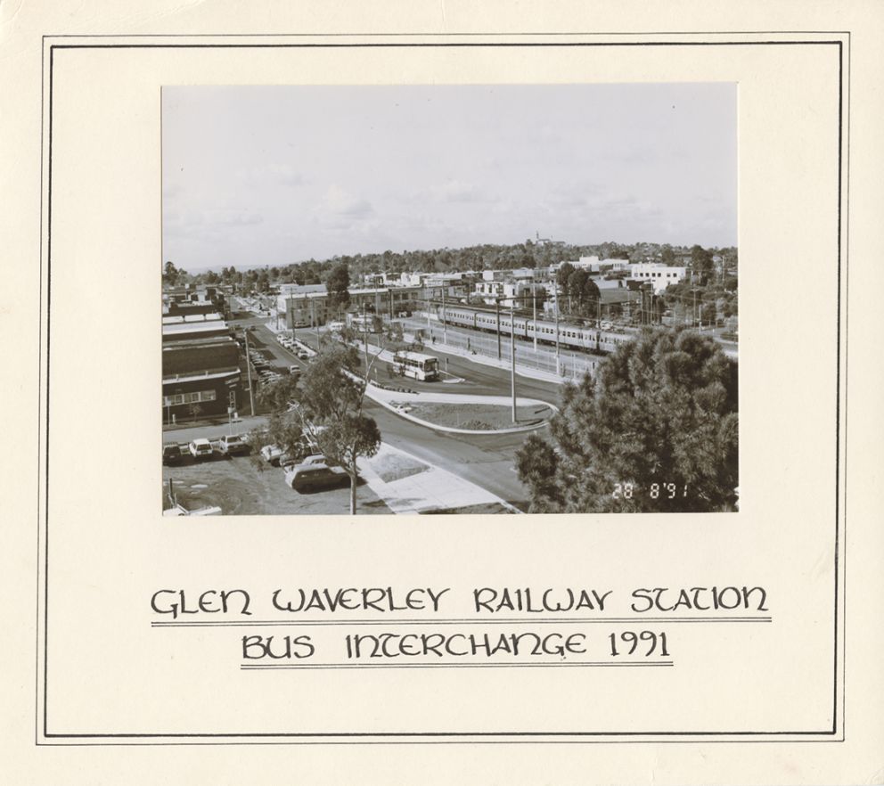 Glen Waverley train/bus interchange, 1991