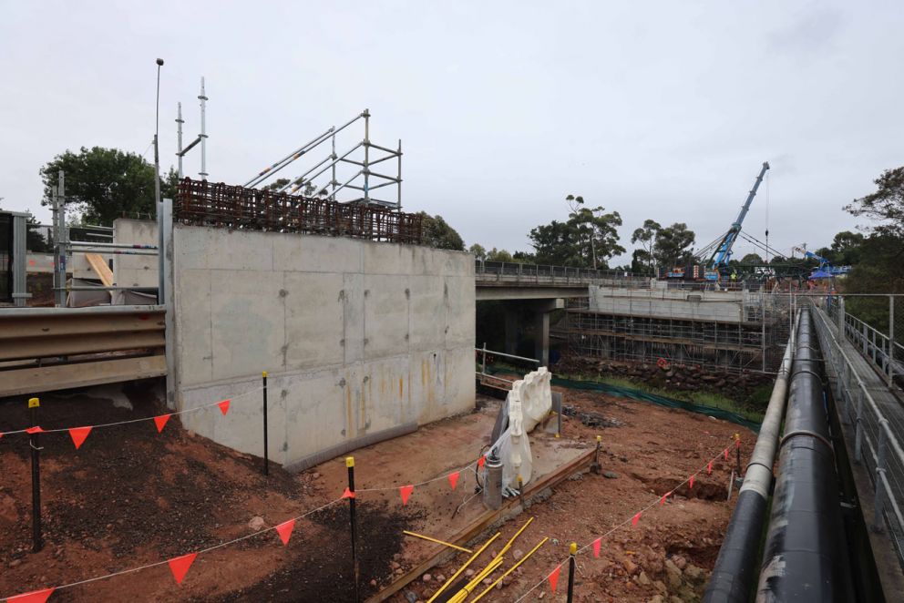 Construction of the abutment - Jan 23