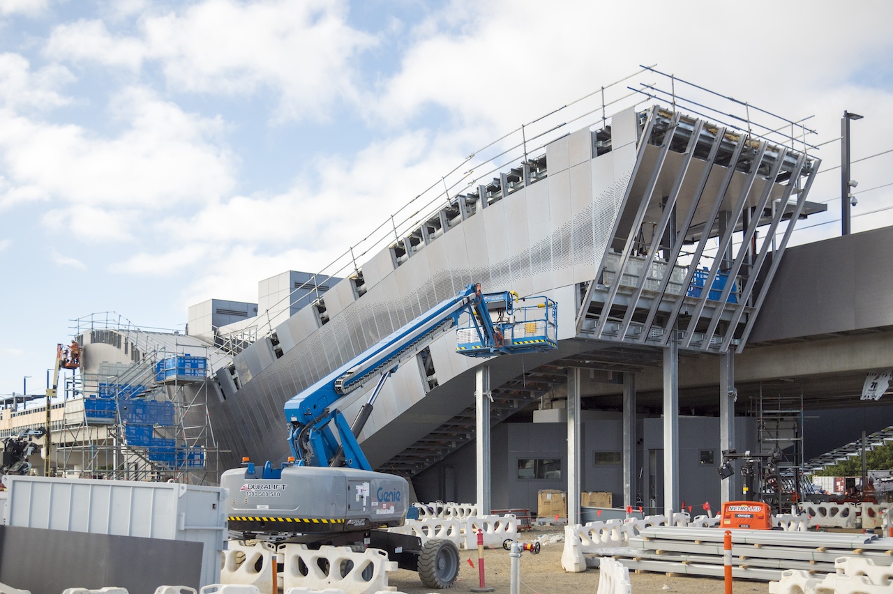 New Narre Warren Station stairs taking shape