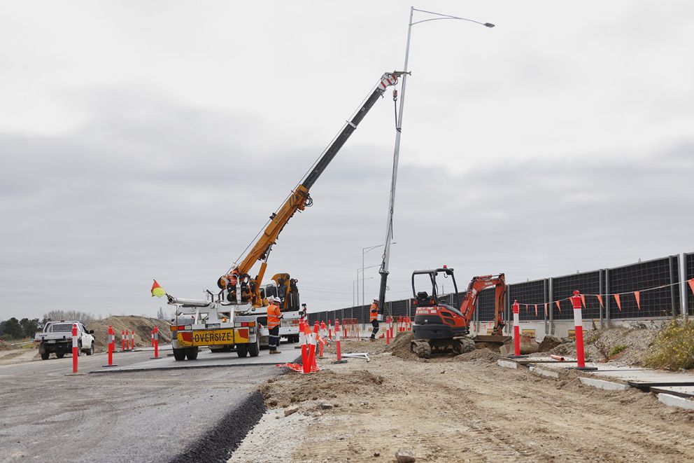 Healesville-Koo Wee Rup Road June 2024 construction image