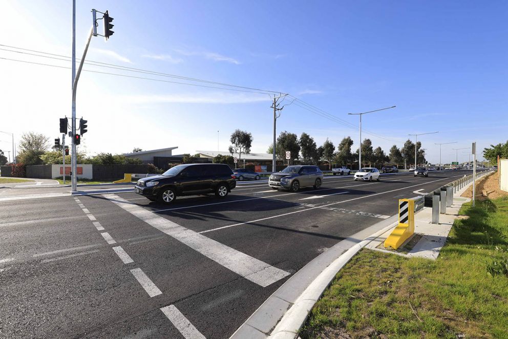 October 2024- Major works are complete on McGregor Road north of the Princes Freeway