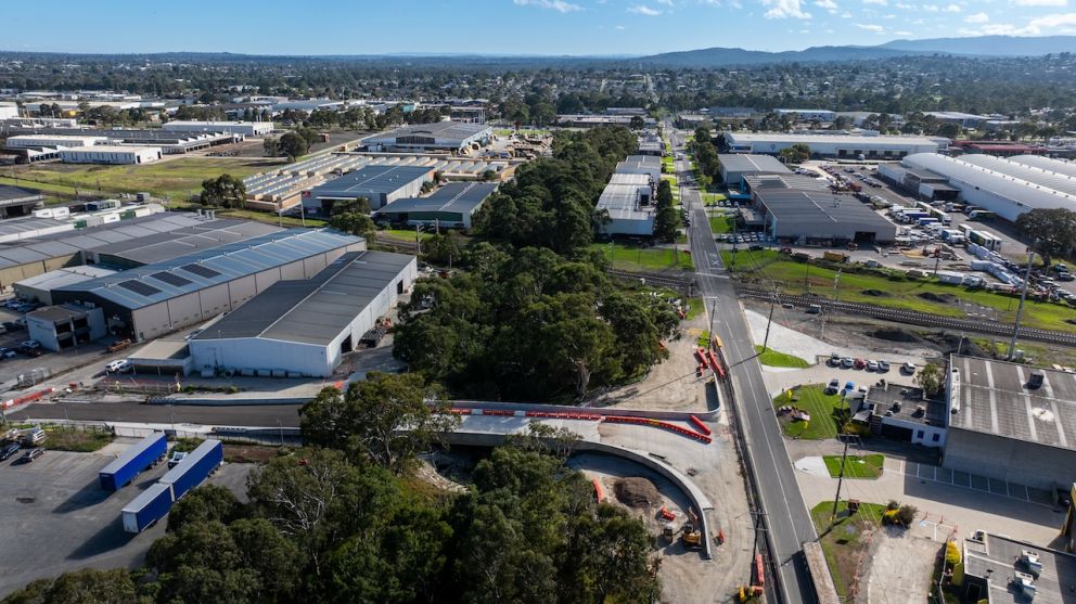 Fowler Road bridge works connecting Progress Street
