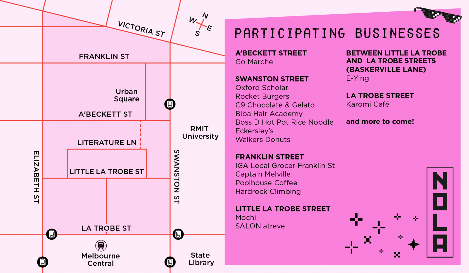 Map showing the NOLA precinct