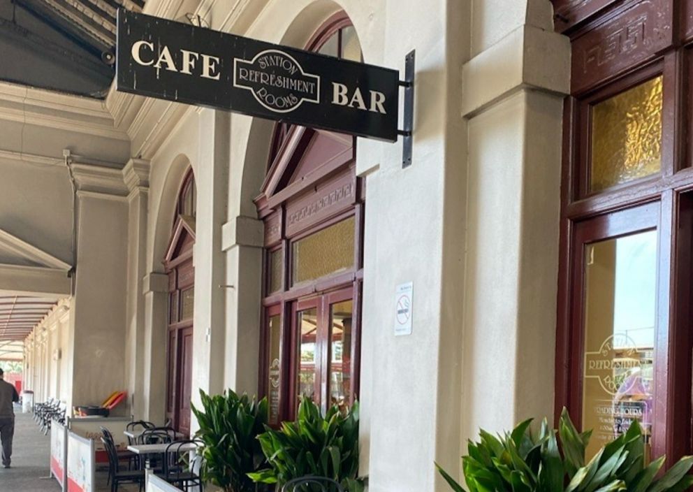 The front of Station Refreshments, Cafe Bar