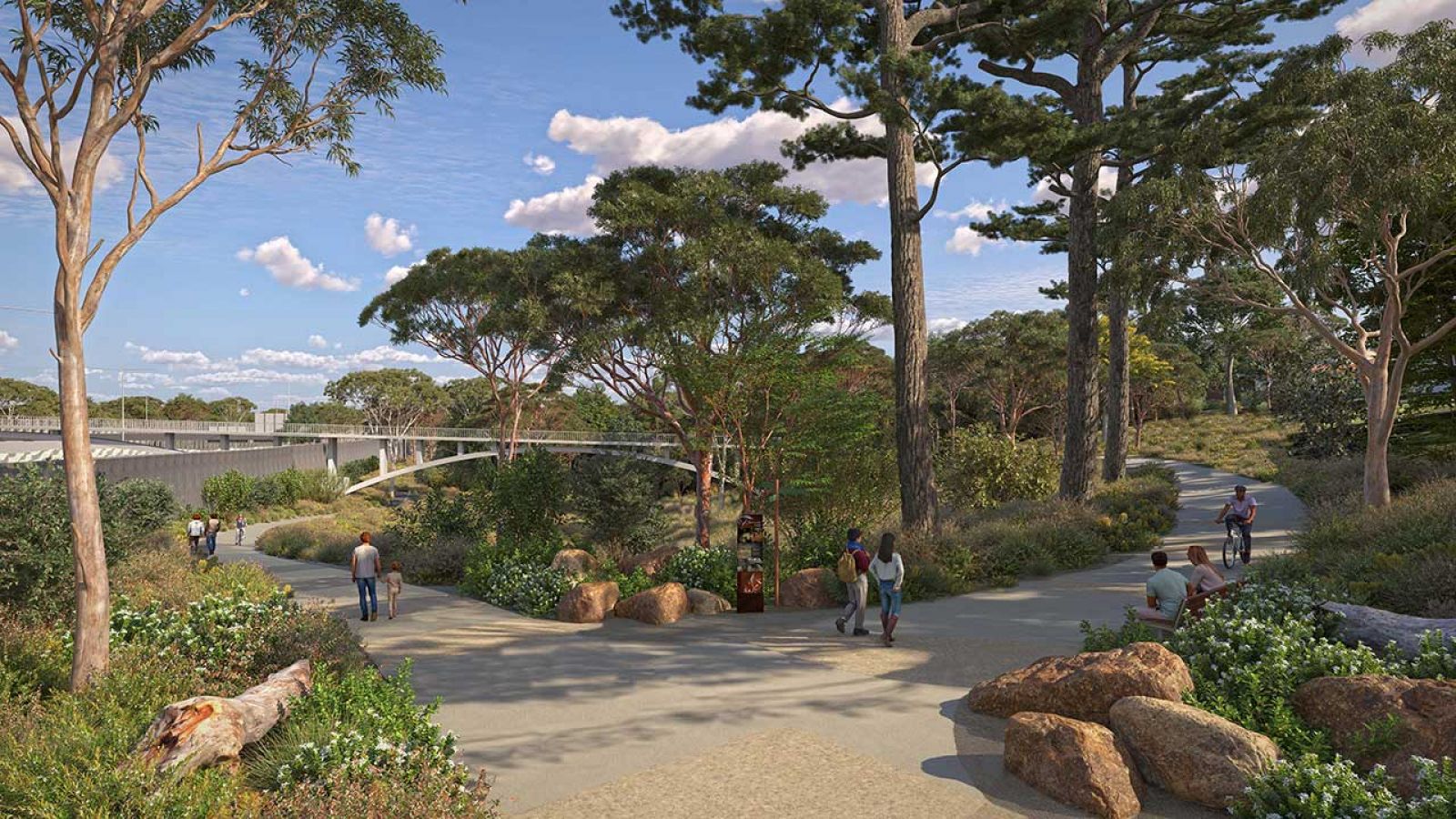Artist's impression of Cabena Street bridge Nunawading