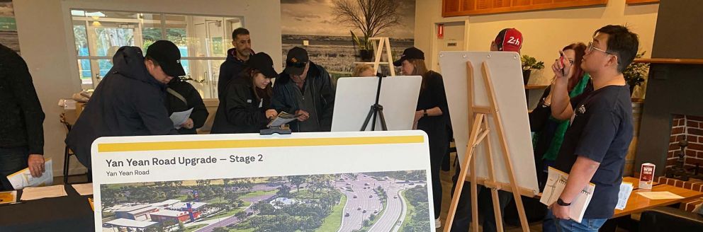 Yan Yean Road Upgrade pop ups